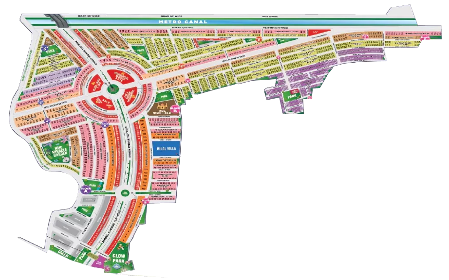 new metro city lahore master plan
